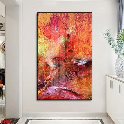 File tranh Tranh trang trí lối vào 1 tấm FT8980 (gốc) chủ đề con người