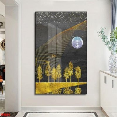 File tranh gốc Tranh trang trí lối vào 1 tấm FT9023 chủ đề hiện đại