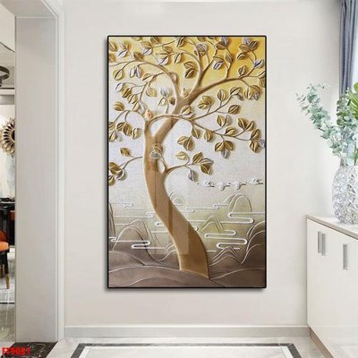 File tranh Tranh trang trí lối vào 1 tấm FT9081 (file gốc) chuẩn màu in