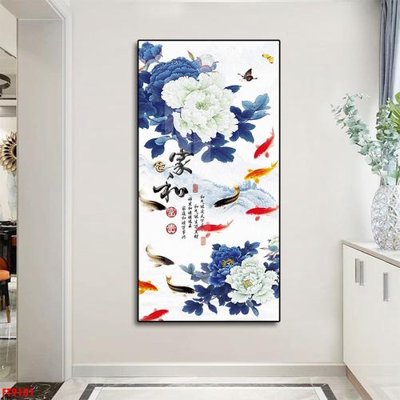 File gốc Tranh trang trí lối vào 1 tấm FT9101 (in mica) làm bảng hiệu