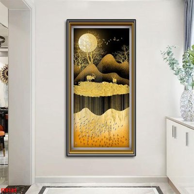 File tranh Tranh trang trí lối vào 1 tấm FT9162 (ảnh gốc) in trần 3D