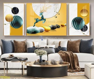 File tranh in tráng gương File tranh hiện đại pha lê gương FT95044 (siêu nét)