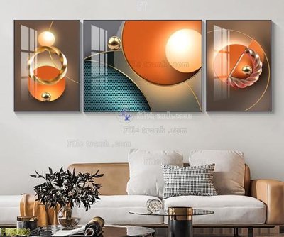 File ảnh File tranh hiện đại pha lê gương FT95066 (gốc) dùng in Pano