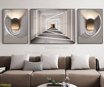 File gốc File tranh hiện đại pha lê gương FT95122 (dành cho trang trí nội thất)