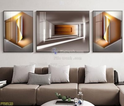 Tải file PSD File tranh hiện đại pha lê gương FT95123 (nguyên layer) để in