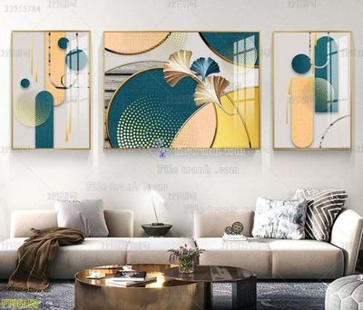 Ảnh mô tả file gốc in mica File tranh hiện đại pha lê gương FT95150