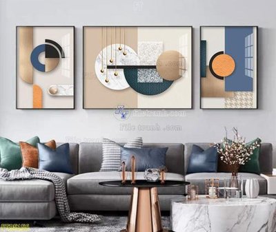 File in lụa File tranh hiện đại pha lê gương FT95156 (tân cổ điển) File tranh hiện đại pha lê gương FT95156