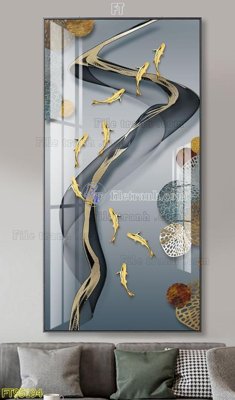 File gốc File tranh hiện đại pha lê gương FT95194 (in lụa) cao cấp