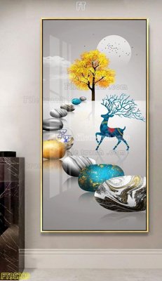 Tải file File tranh hiện đại pha lê gương FT95289 (ảnh gốc) file AI/EPS