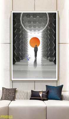 File gốc File tranh hiện đại pha lê gương FT95312 (cho in ấn) từ kho Filetranh