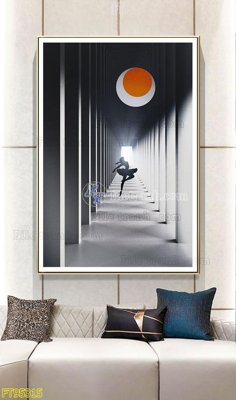 File gốc in tráng gương File tranh hiện đại pha lê gương FT95315 chi tiết