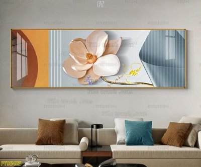 File gốc File tranh hiện đại pha lê gương FT95425 (in lụa) họa tiết 3D