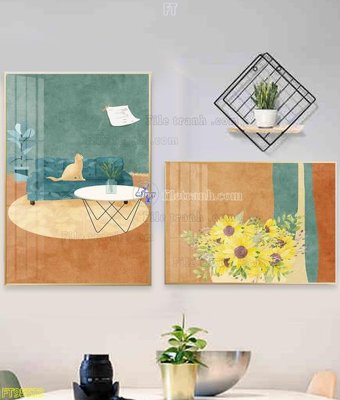 File gốc File tranh hiện đại pha lê gương FT95533 (ảnh chi tiết) để in ấn