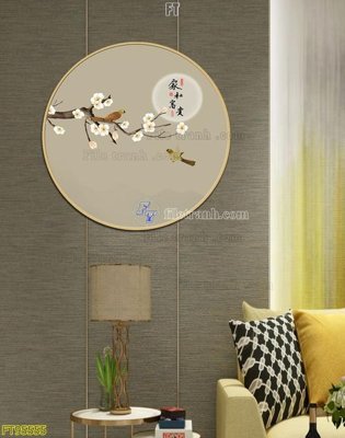 File in trần File tranh hiện đại pha lê gương FT95555 (file gốc) hoa văn 3D