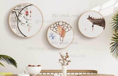 File tranh File tranh hiện đại pha lê gương FT95557 (bản gốc) treo tường