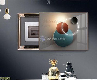 Download file gốc File tranh hiện đại pha lê gương FT95564 (in mica) 3D