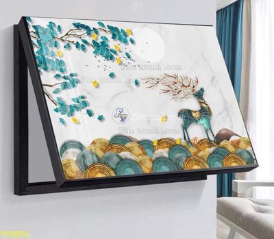 File tranh quảng cáo File tranh hiện đại pha lê gương FT95574 (file gốc) chuyên nghiệp