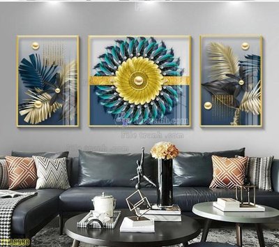 File gốc File tranh hiện đại pha lê gương FT95588 (in mica) làm quà tặng