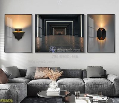 File tranh File tranh hiện đại pha lê gương FT95679 (gốc) in trên kính