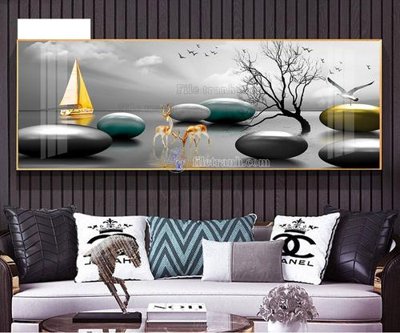 File gốc Tranh treo pha lê gương FT96002 (ảnh rõ nét) để in