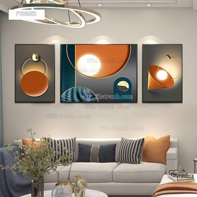 File gốc Tranh treo pha lê gương FT96053 (in lụa) trang trí tường