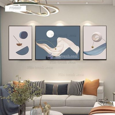 File tranh Tranh treo pha lê gương FT96087 (file gốc) chủ đề phong thủy