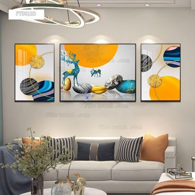 Chi tiết file ảnh Tranh treo pha lê gương FT96103 sắc nét