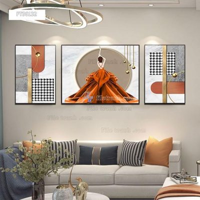 File tranh Tranh treo pha lê gương FT96132 (gốc) in film