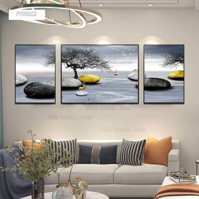 File in trần Tranh treo pha lê gương FT96212 (file gốc) phong thủy