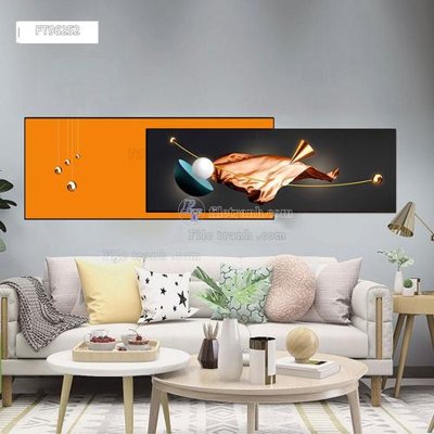 File tranh gốc in trần nhà Tranh treo pha lê gương FT96252 3D