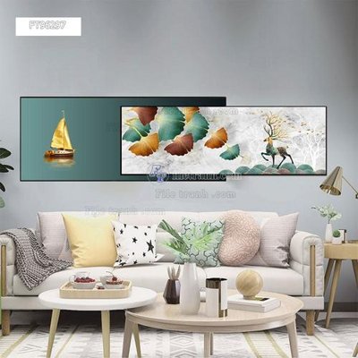 Chi tiết file gốc Tranh treo pha lê gương FT96297 (cho in tráng gương)