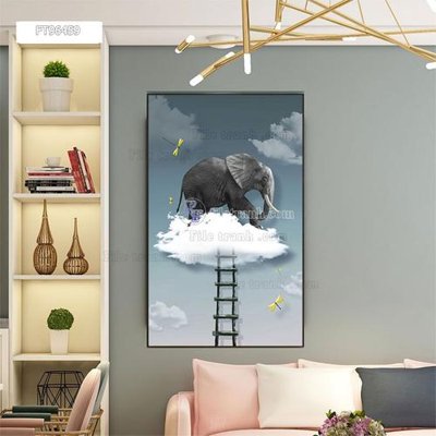 Ảnh gốc Tranh treo pha lê gương FT96459 (nét căng) in mica