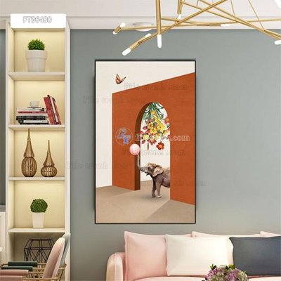 File in ấn Tranh treo pha lê gương FT96480 (bản gốc) chất lượng cao