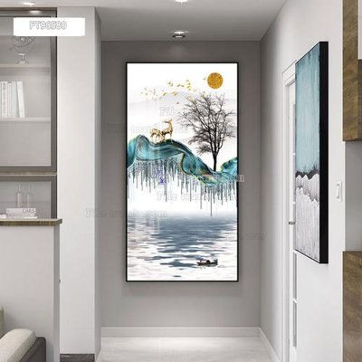 File gốc Tranh treo pha lê gương FT96580 (bản quyền) cho in ấn