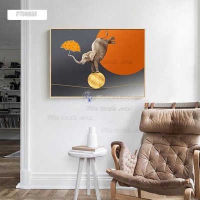 Download file Tranh treo pha lê gương FT96666 (gốc) in mica đèn LED