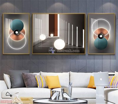 Tải file gốc Tranh decor phủ gương hiện đại FT97106 (in khổ lớn) không vỡ