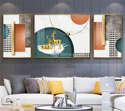 File gốc Tranh decor phủ gương hiện đại FT97128 (in mica) cắt laser