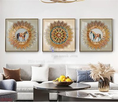 File in mica Tranh decor phủ gương hiện đại FT97129 (bản gốc) sắc sảo