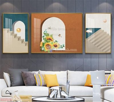 Tải file gốc in lụa Tranh decor phủ gương hiện đại FT97163 siêu nét