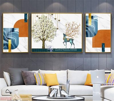 File gốc Tranh decor phủ gương hiện đại FT97187 (in mica) cắt laser