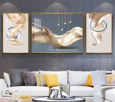Hình ảnh file gốc Tranh decor phủ gương hiện đại FT97199 cho in UV