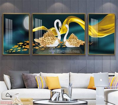 File tranh Tranh decor phủ gương hiện đại FT97230 (gốc) chủ đề thiên nhiên