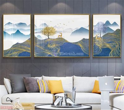 Download file tranh Tranh decor phủ gương hiện đại FT97253 (file gốc PSD)