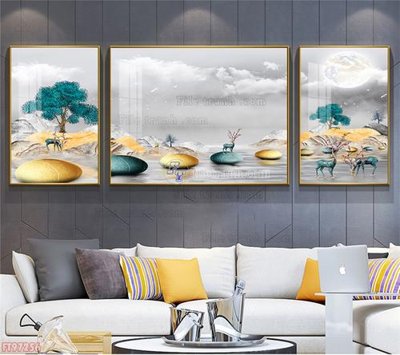 Download file gốc Tranh decor phủ gương hiện đại FT97256 (in mica) trang trí