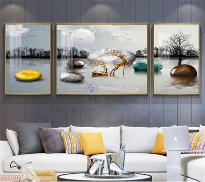 File gốc Tranh decor phủ gương hiện đại FT97258 (PSD/TIFF) độ phân giải cao