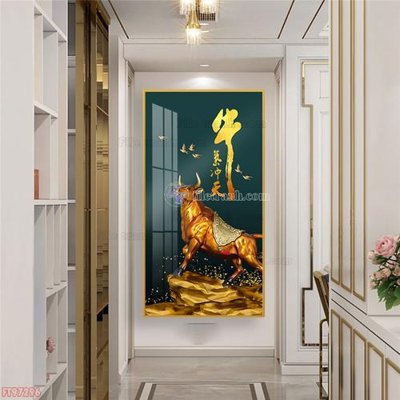 Tải file Tranh decor phủ gương hiện đại FT97296 (gốc) in tranh tráng gương