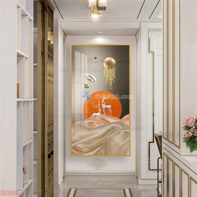File tranh Tranh decor phủ gương hiện đại FT97333 (gốc) phong cách tối giản