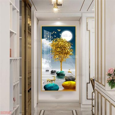 Download file tranh Tranh decor phủ gương hiện đại FT97358 (file gốc PSD)