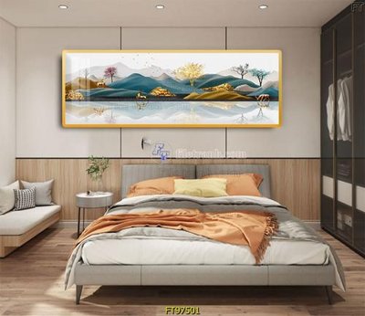 File PSD Tranh treo tường pha lê gương FT97501 (gốc) tách lớp chi tiết