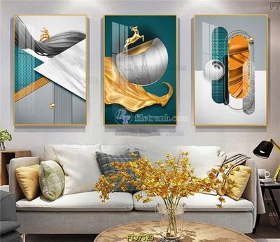 File tranh Tranh treo tường pha lê gương FT97520 (file gốc) chuẩn màu in